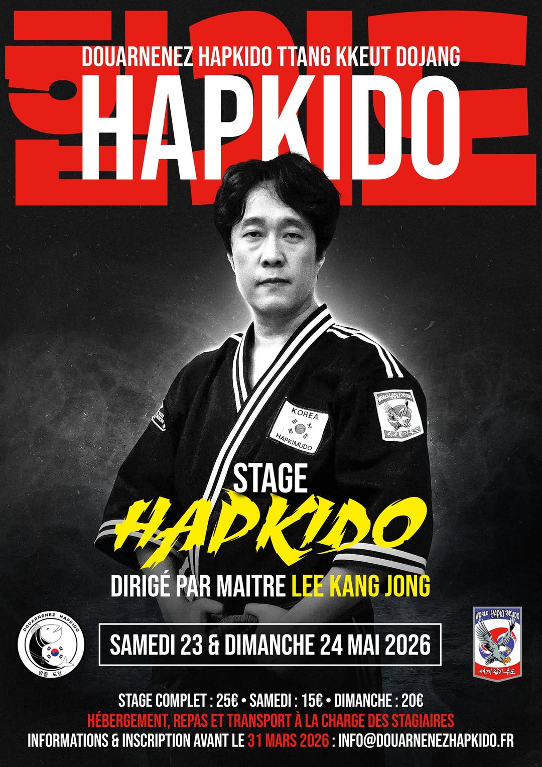 Stage Me Lee les 23 et 24 mai prochains